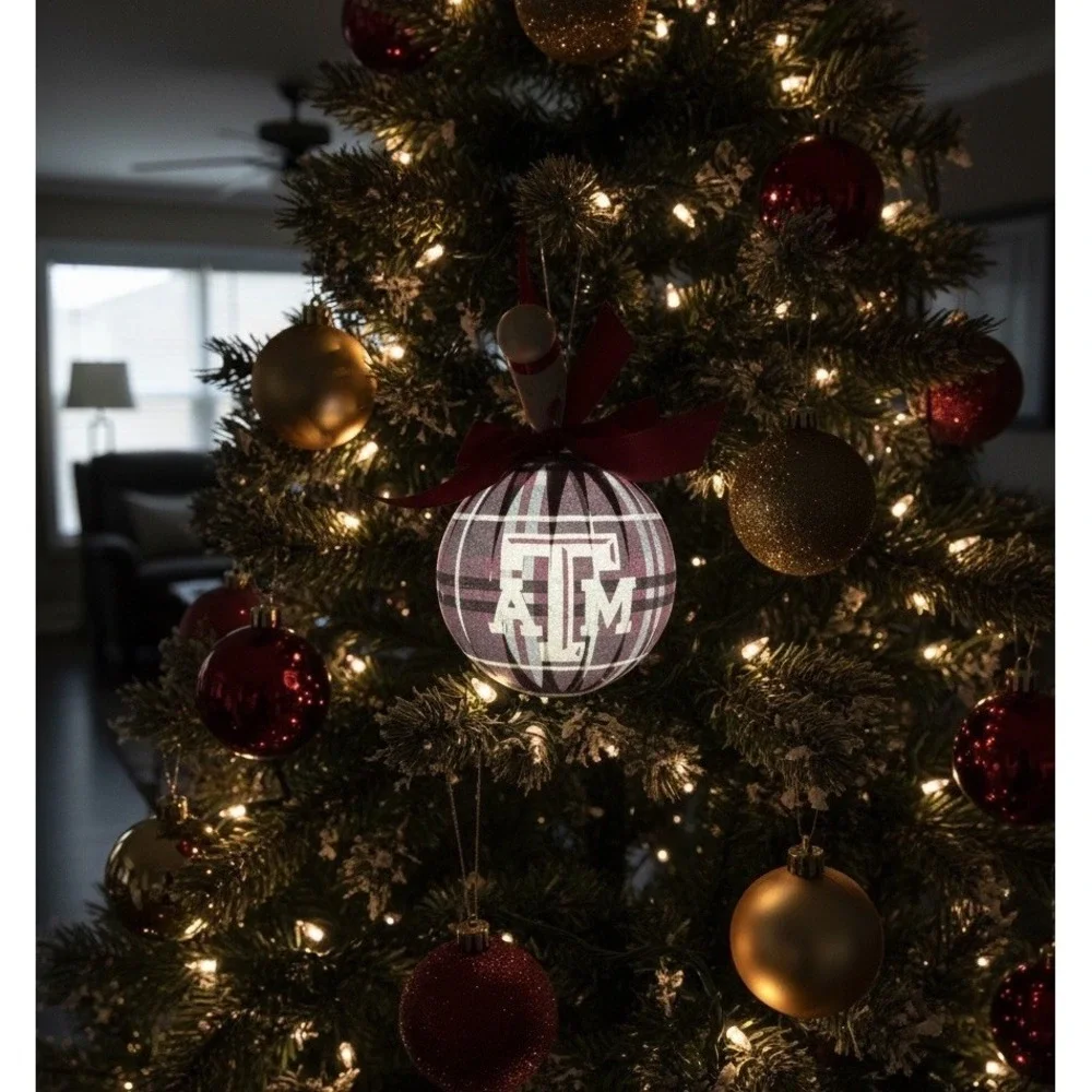Texas A&M Aggies LED Light Up Christmas Ornament 4
